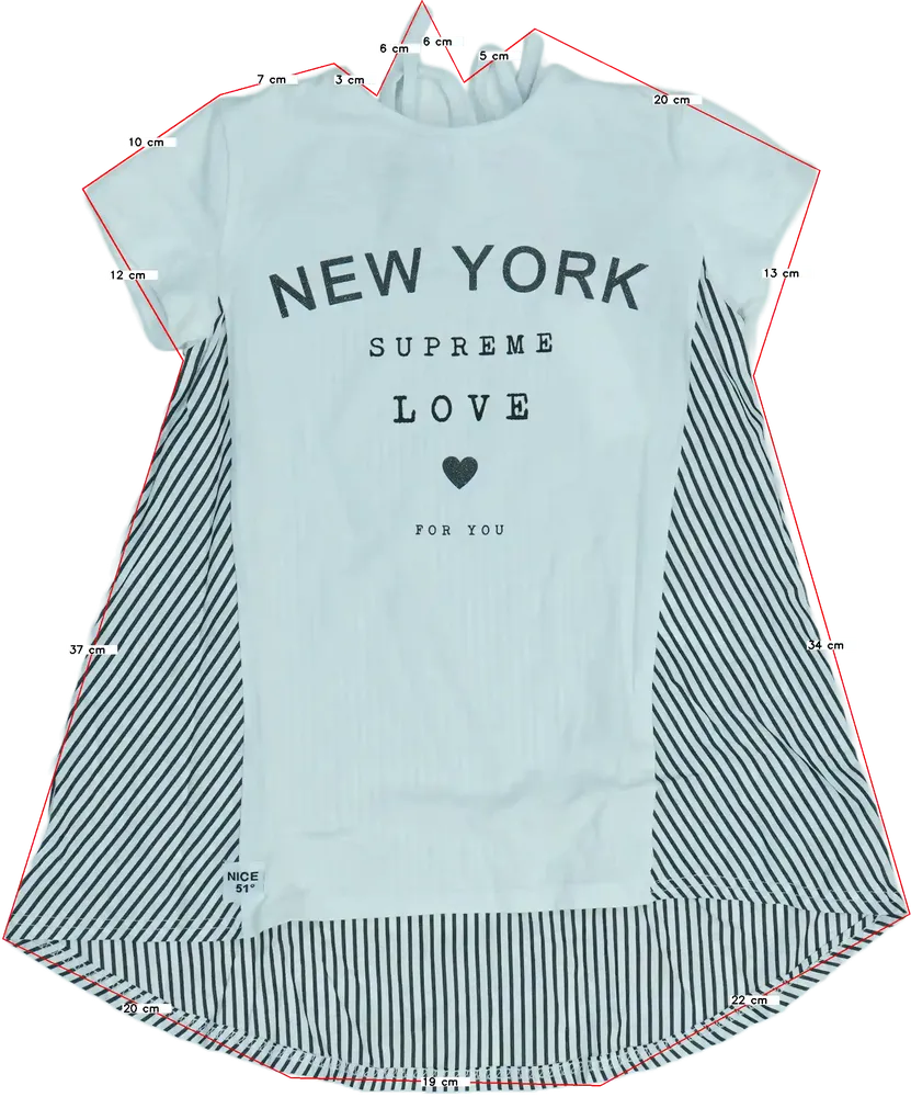 Fehér Overkids Tunika EU 116 / UK 6 év / US 6 év/S