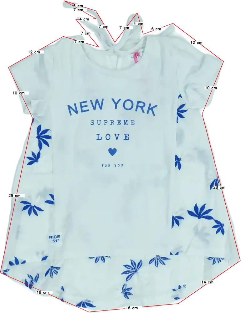 Fehér Overkids Tunika EU 92 / UK 2 év / US 2T