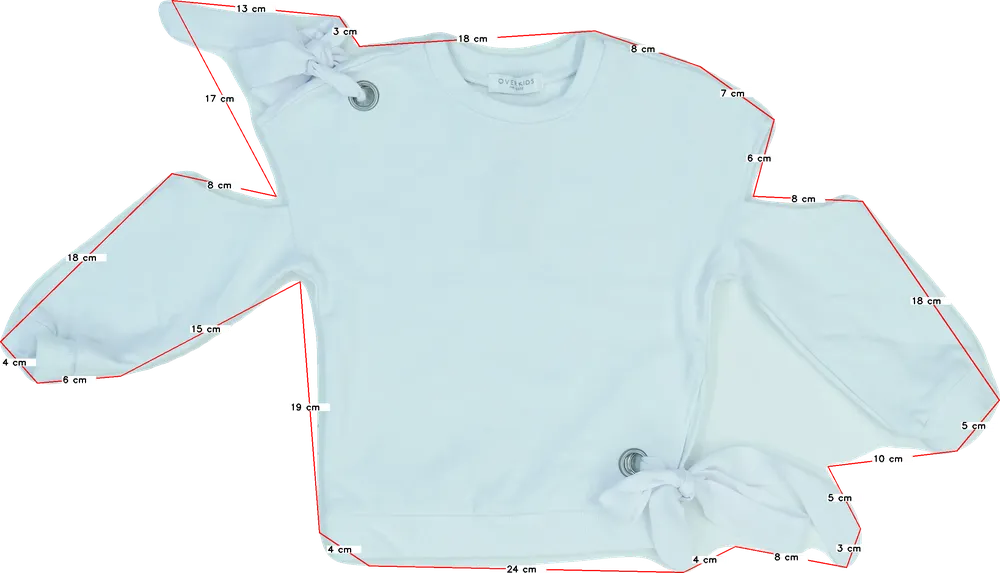 Fehér Overkids Hosszú ujjú felső EU 92 / UK 2 év / US 2T