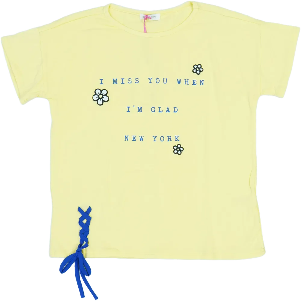 Sárga Overkids Póló EU 152 / UK 12 év / US 12 év/L