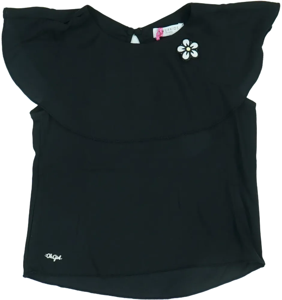 Fekete Overkids Blúz EU 110 / UK 5 év / US 5 év/XS