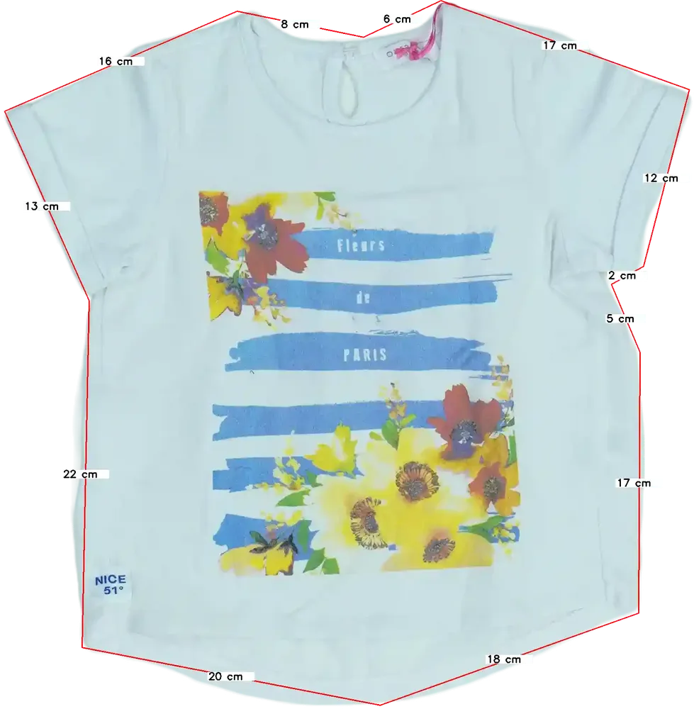 Fehér Overkids Póló EU 104 / UK 4 év / US 4T/XS