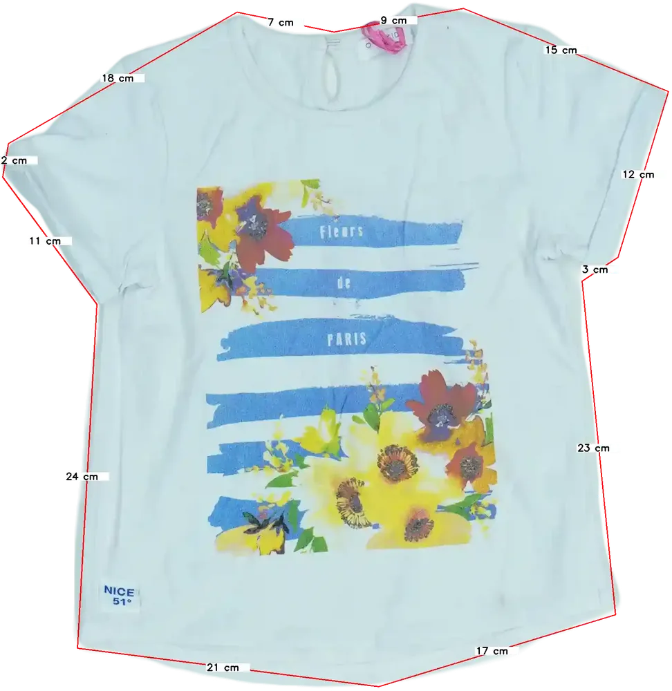 Fehér Overkids Póló EU 110 / UK 5 év / US 5 év/XS