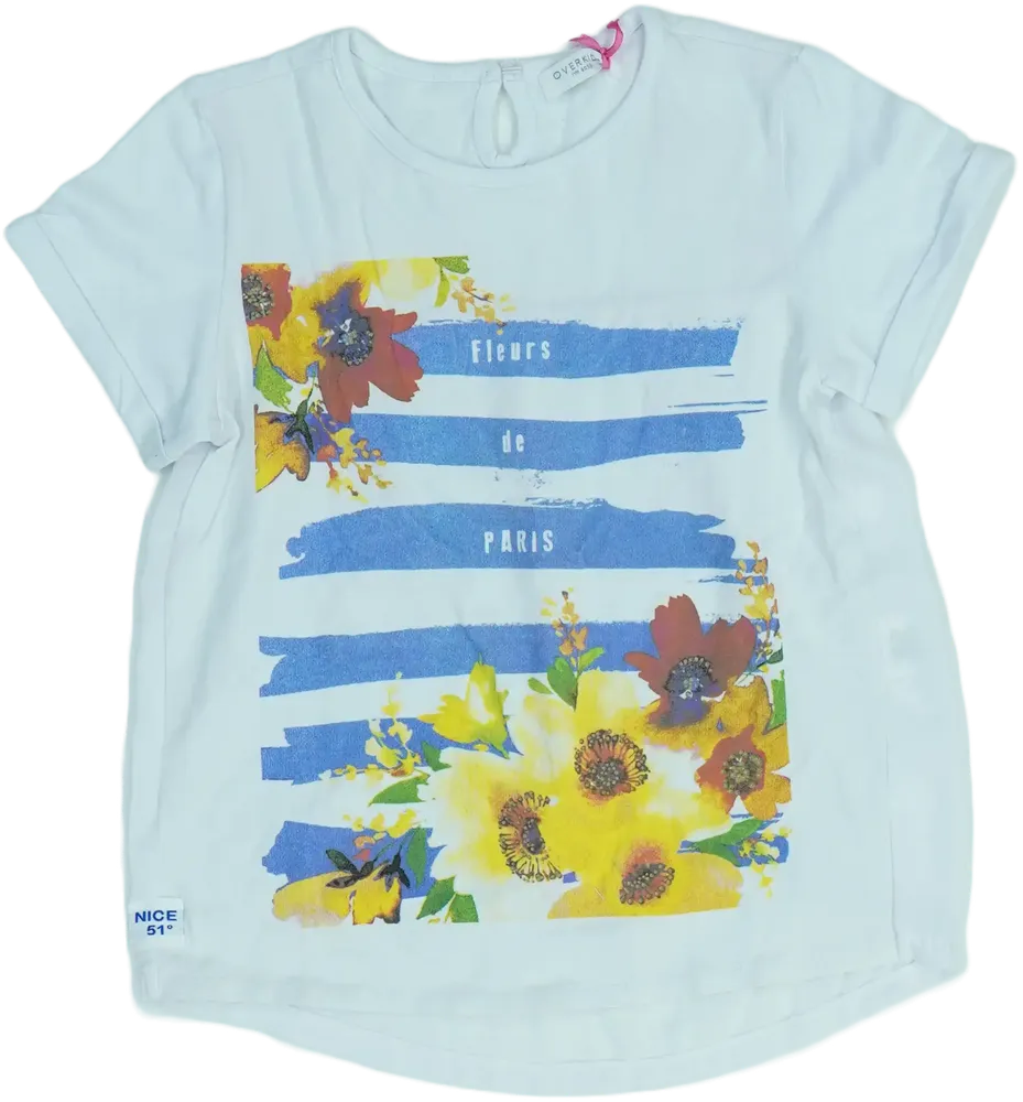 Fehér Overkids Póló EU 134 / UK 9 év / US 9 év/L