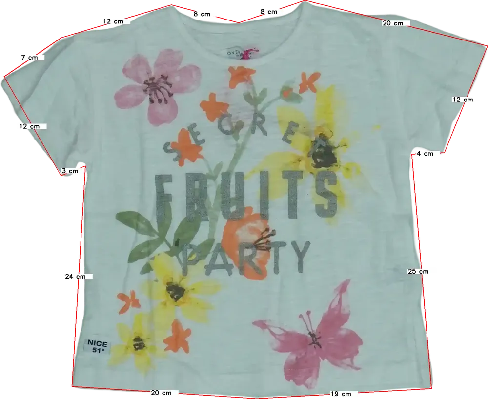 Fehér Overkids Póló EU 116 / UK 6 év / US 6 év/S