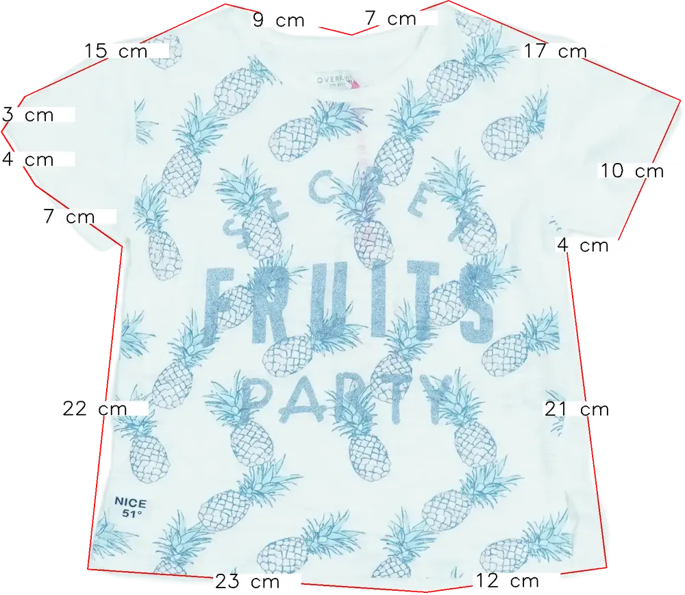 Fehér Overkids Póló EU 98 / UK 3 év / US 3T