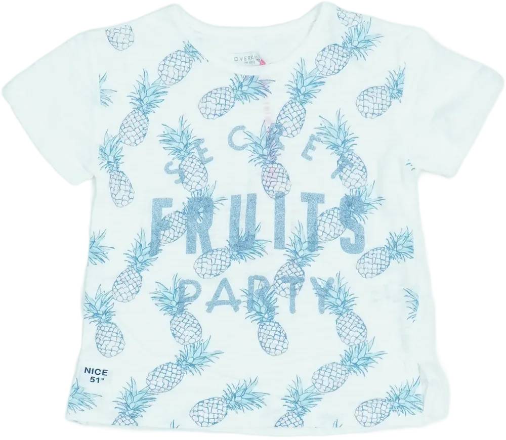 Fehér Overkids Póló EU 98 / UK 3 év / US 3T