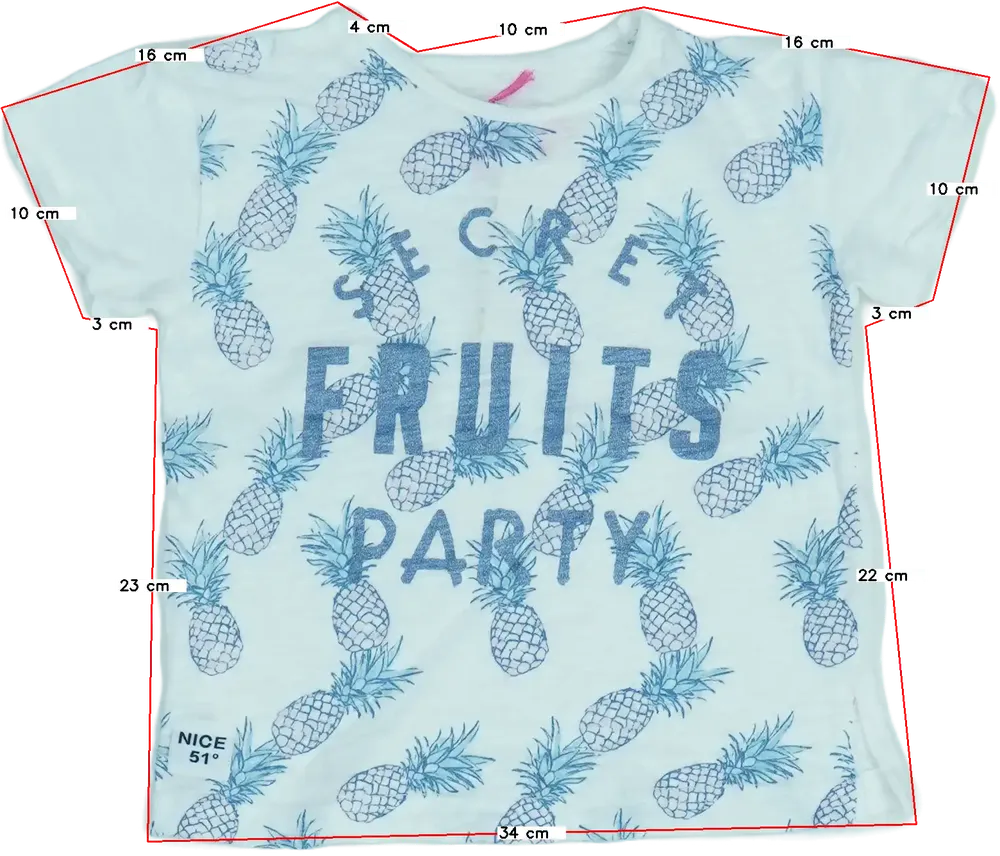 Fehér Overkids Póló EU 104 / UK 4 év / US 4T/XS