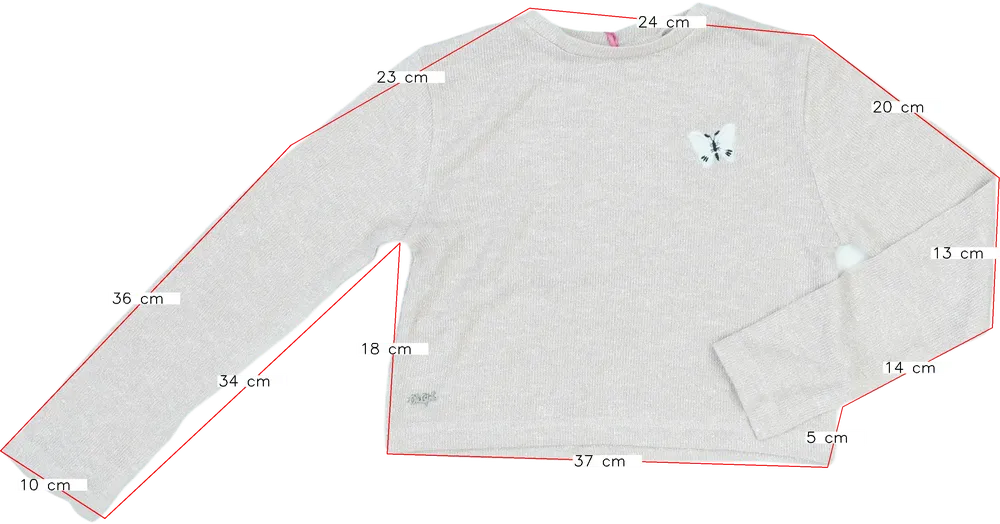 Rózsaszín Overkids Kötött pulcsi EU 128 / UK 8 év / US 8 év/M