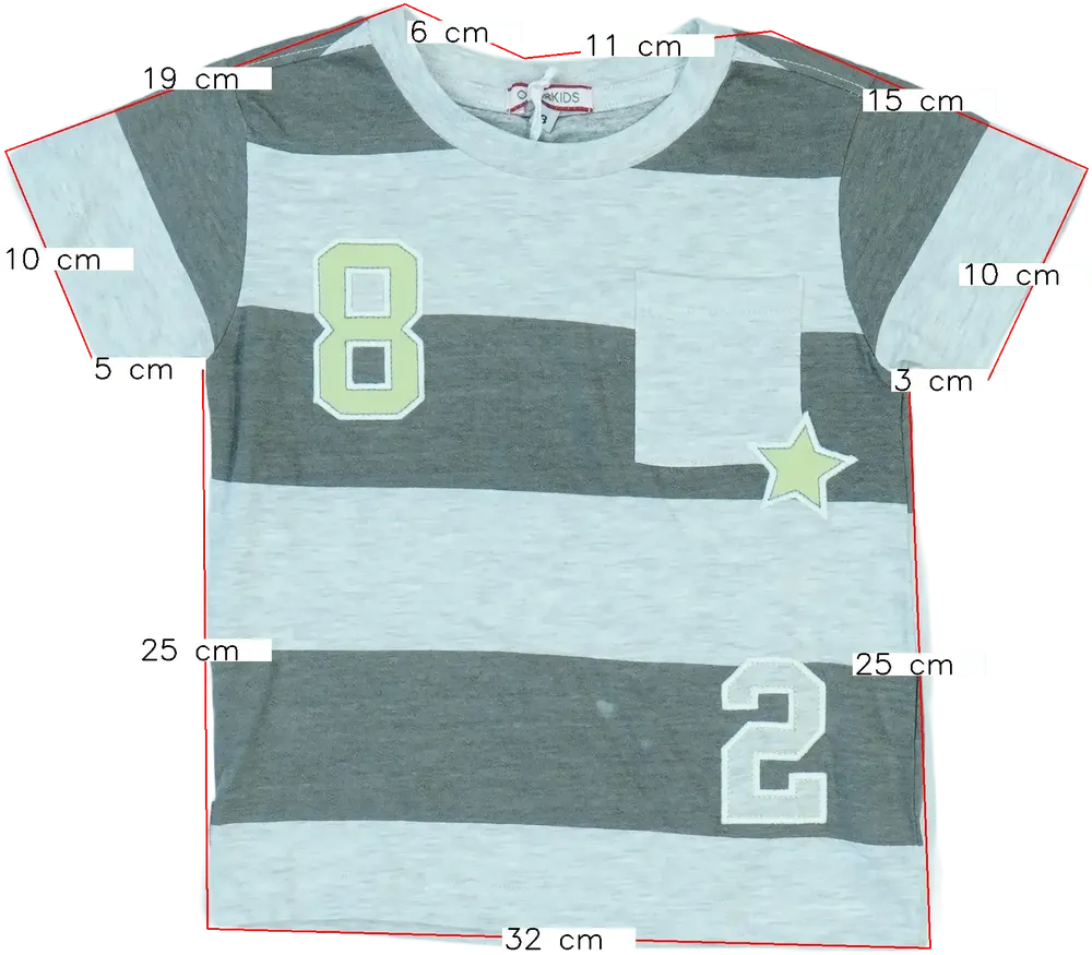 Szürke Overkids Póló EU 98 / UK 3 év / US 3T