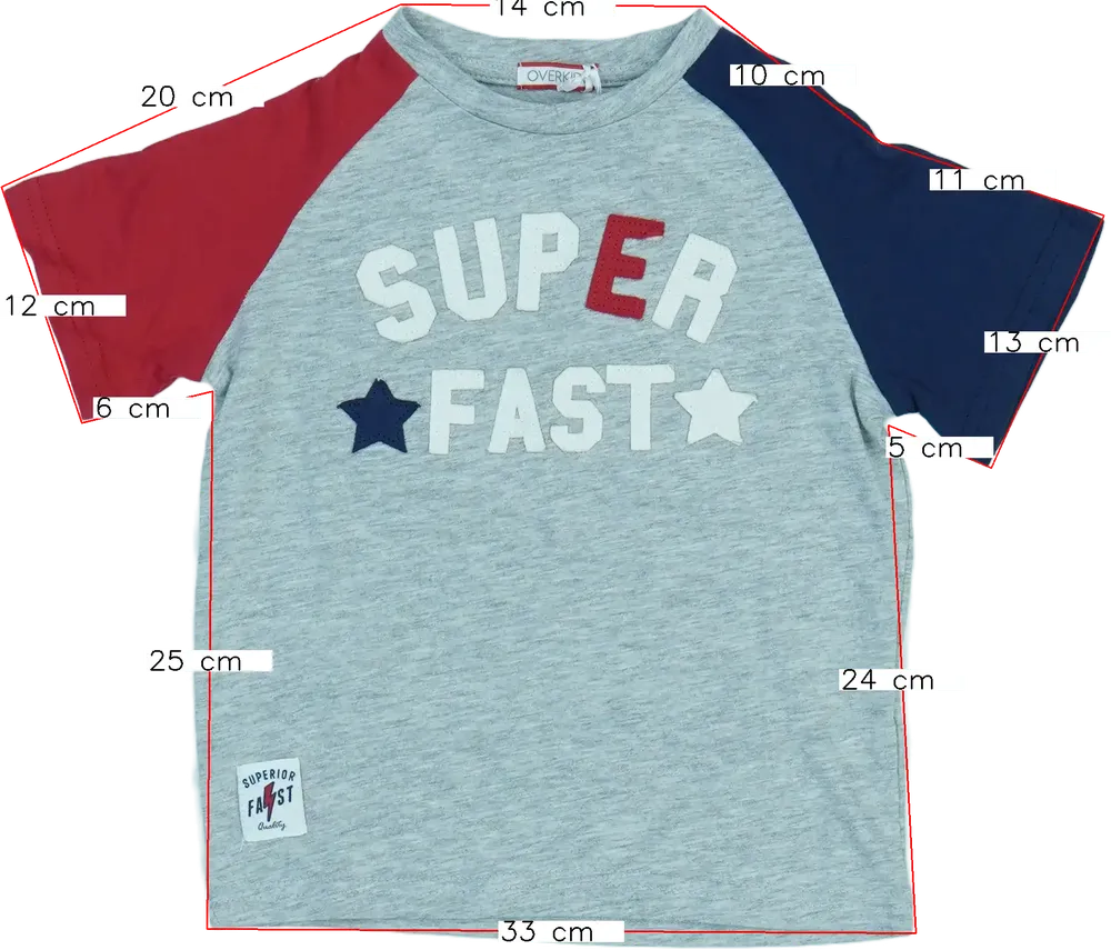 Többszínű Overkids Póló EU 110 / UK 5 év / US 5 év/XS