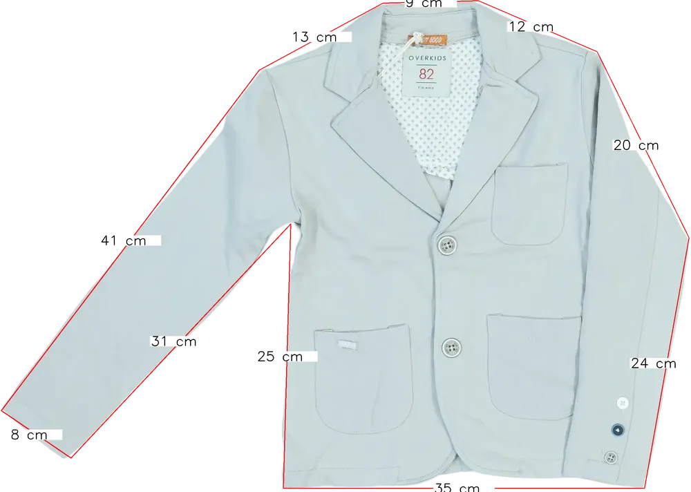 Barna Overkids Blézer és Zakó EU 110 / UK 5 év / US 5 év/XS