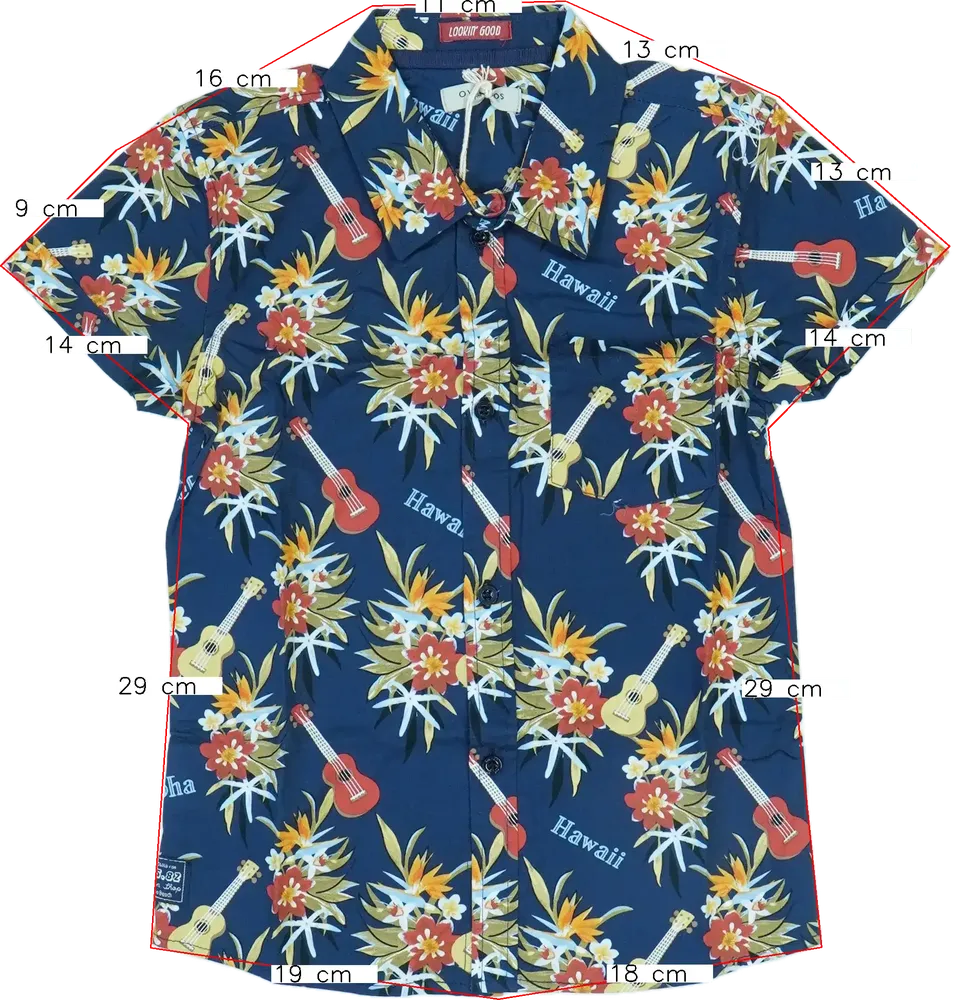 Kék Overkids Ing EU 116 / UK 6 év / US 6 év/S