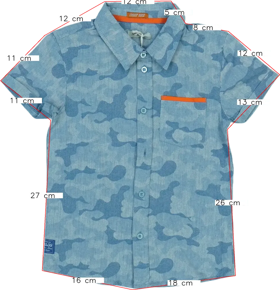 Terepszínű Overkids Ing EU 110 / UK 5 év / US 5 év/XS