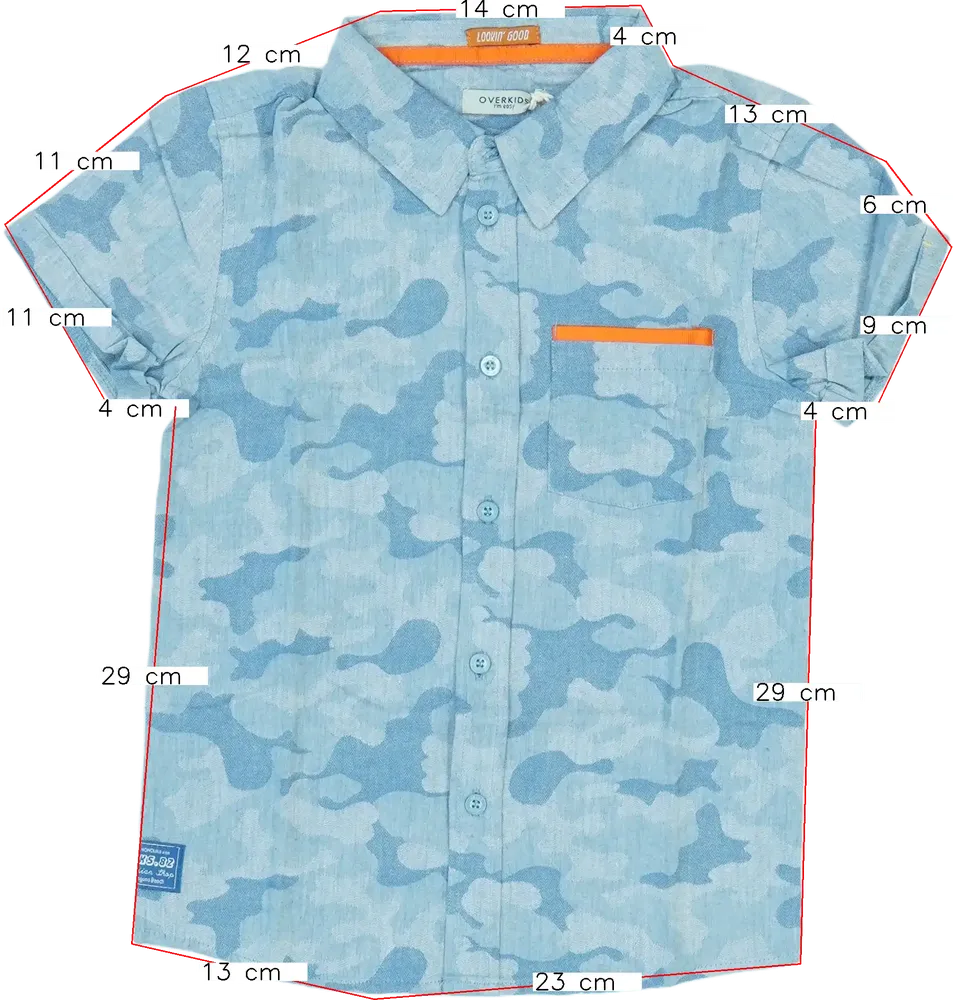 Terepszínű Overkids Ing EU 116 / UK 6 év / US 6 év/S