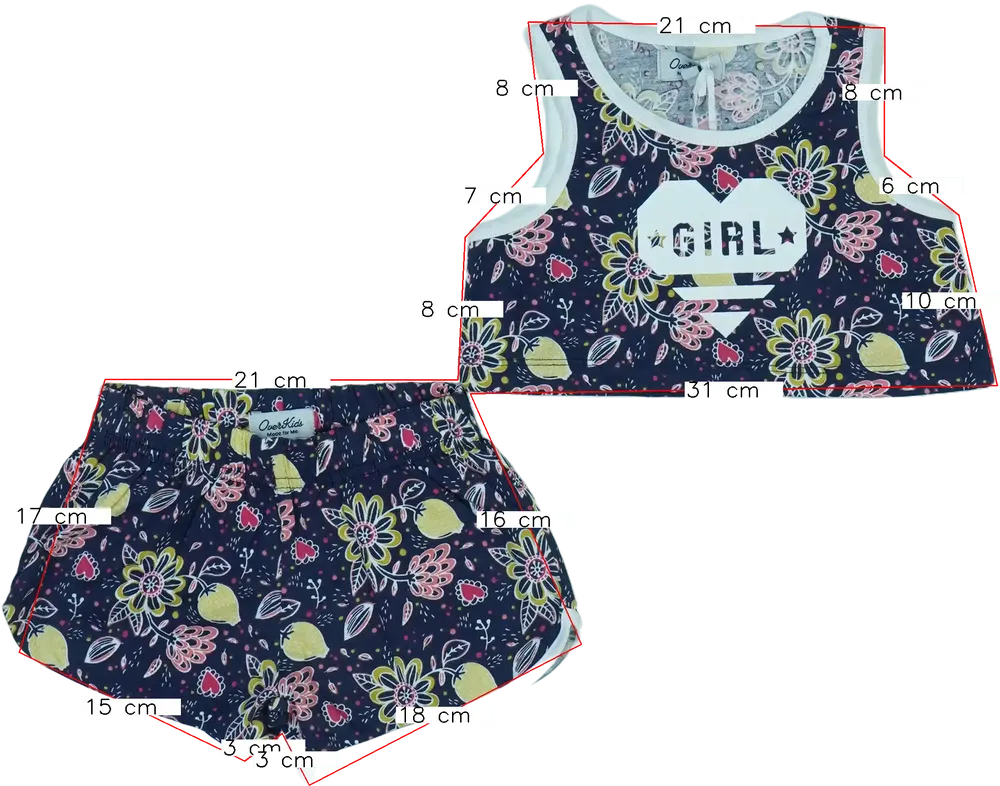 Blue Overkids 2-piece set - Top &amp; Bottom EU 98 / UK 3 years / US 3T