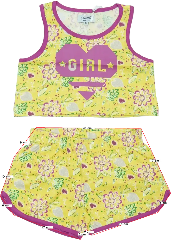 Sárga Overkids 2 részes szett - Felsőruházat és nadrág EU 110 / UK 5 év / US 5 év/XS