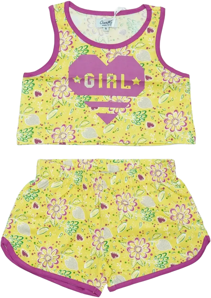 Sárga Overkids 2 részes szett - Felsőruházat és nadrág EU 110 / UK 5 év / US 5 év/XS
