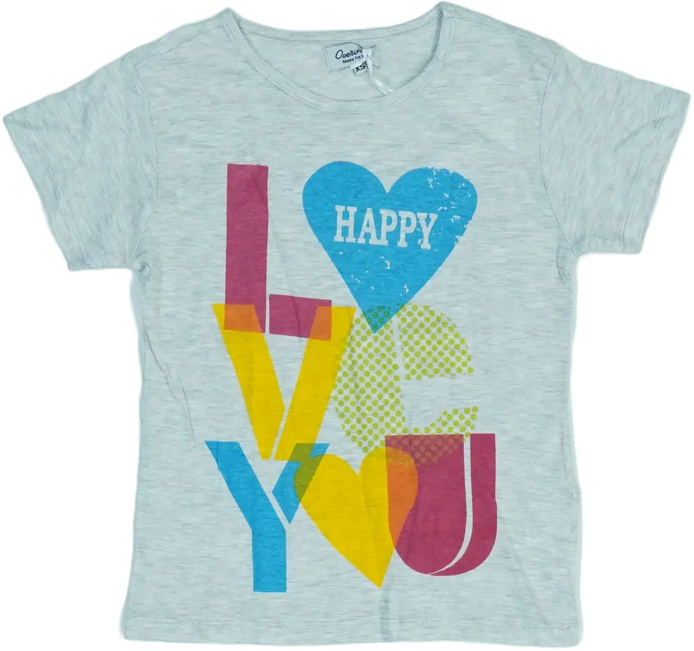 Szürke Overkids Póló EU 110 / UK 5 év / US 5 év/XS