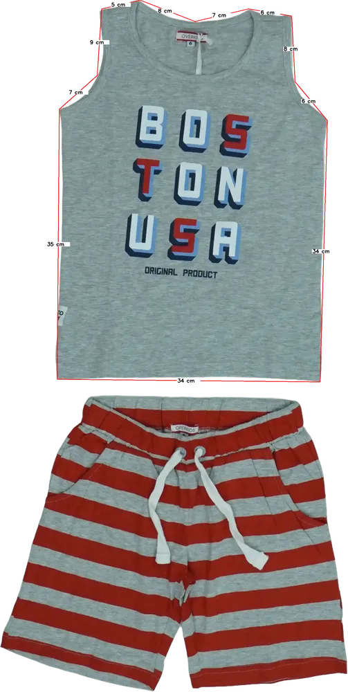 Grey Overkids 2-piece set - Top &amp; Bottom EU 116 / UK 6 years / US 6 years/S