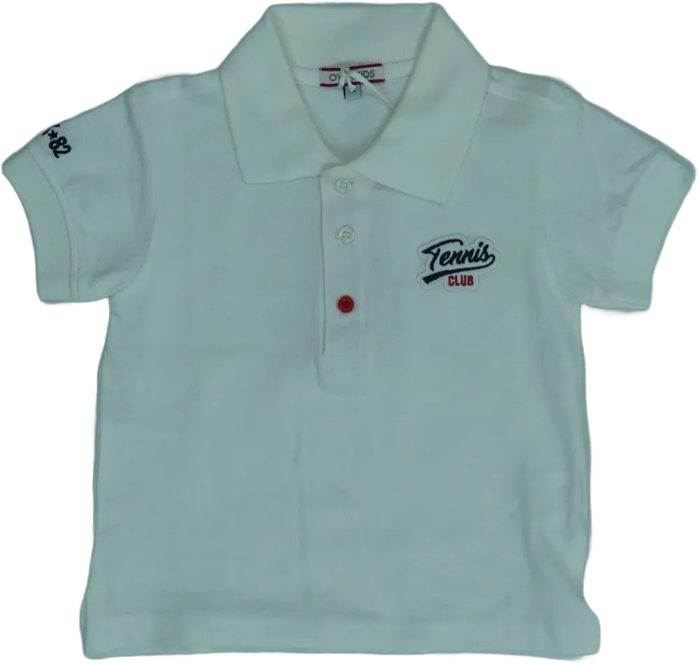 Fehér Overkids Galléros póló EU 92 / UK 2 év / US 2T