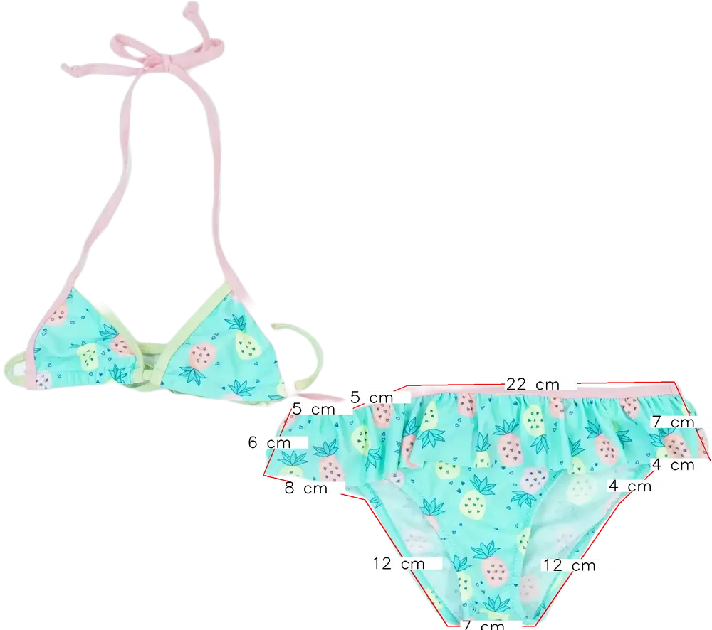 Zöld Overkids Bikini EU 128 / UK 8 év / US 8 év/M