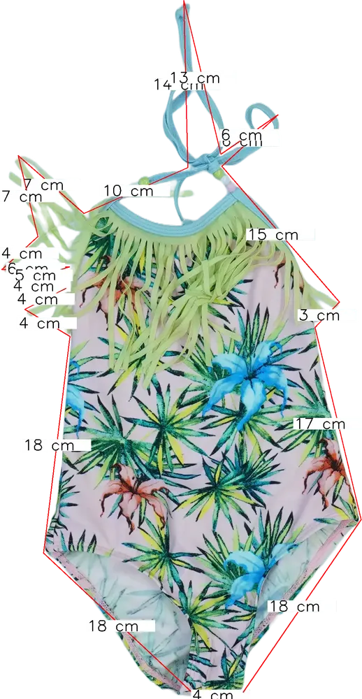 Rózsaszín Overkids Fürdőruha EU 116 / UK 6 év / US 6 év/S