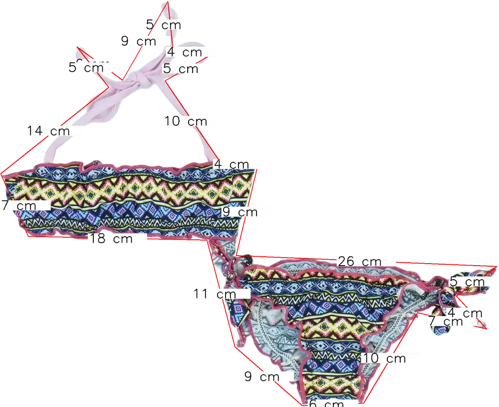Többszínű Overkids Bikini EU 116 / UK 6 év / US 6 év/S