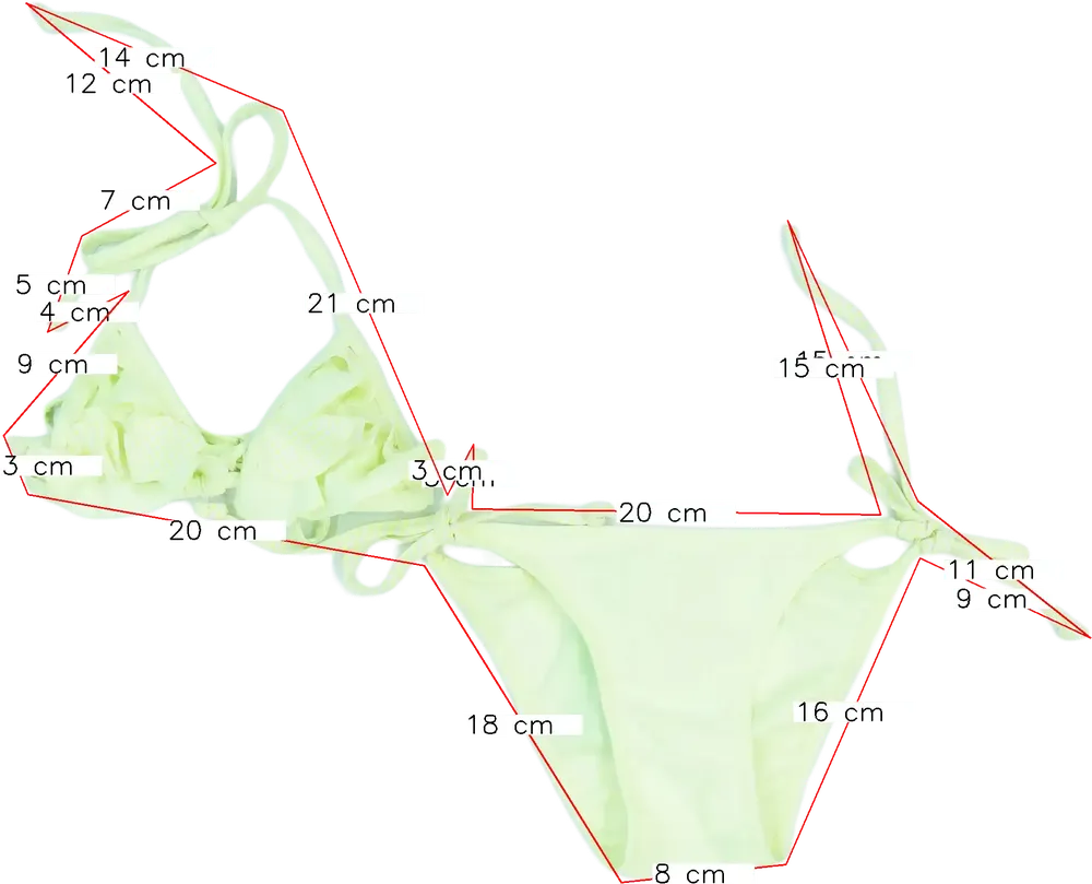 Sárga Overkids Bikini EU 110 / UK 5 év / US 5 év/XS