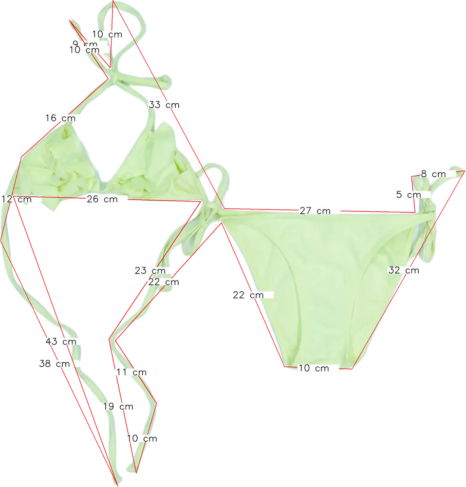 Sárga Overkids Bikini EU 170 / UK 15 év / US XL