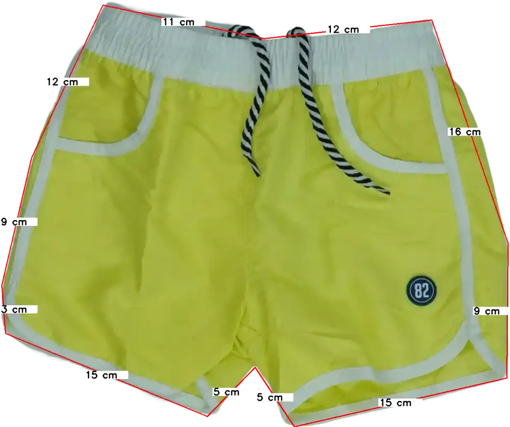 Sárga Overkids Fürdőnadrág EU 110 / UK 5 év / US 5 év/XS