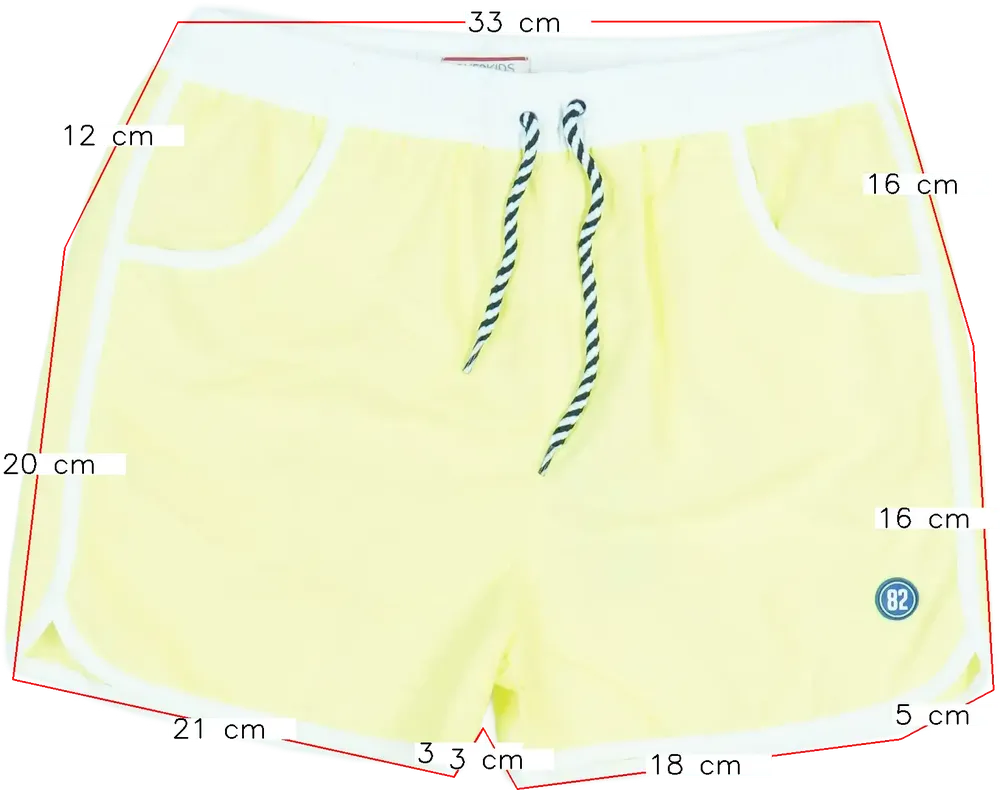 Sárga Overkids Fürdőnadrág EU 152 / UK 12 év / US 12 év/L