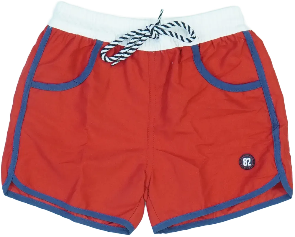 Piros Overkids Fürdőnadrág EU 110 / UK 5 év / US 5 év/XS