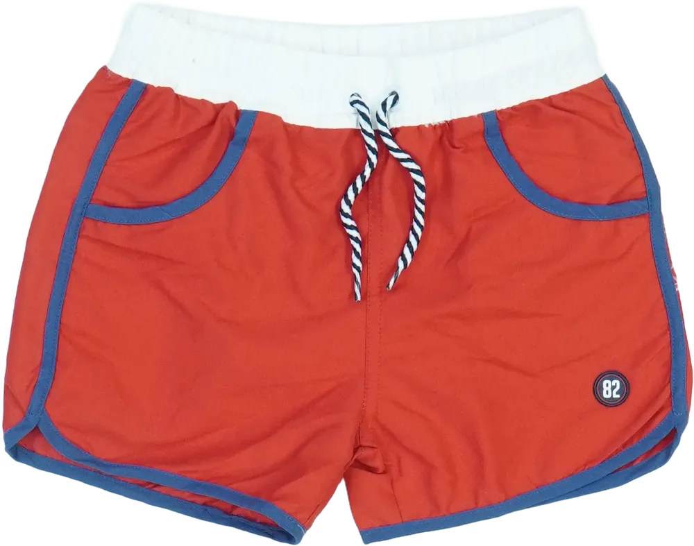 Piros Overkids Fürdőnadrág EU 116 / UK 6 év / US 6 év/S