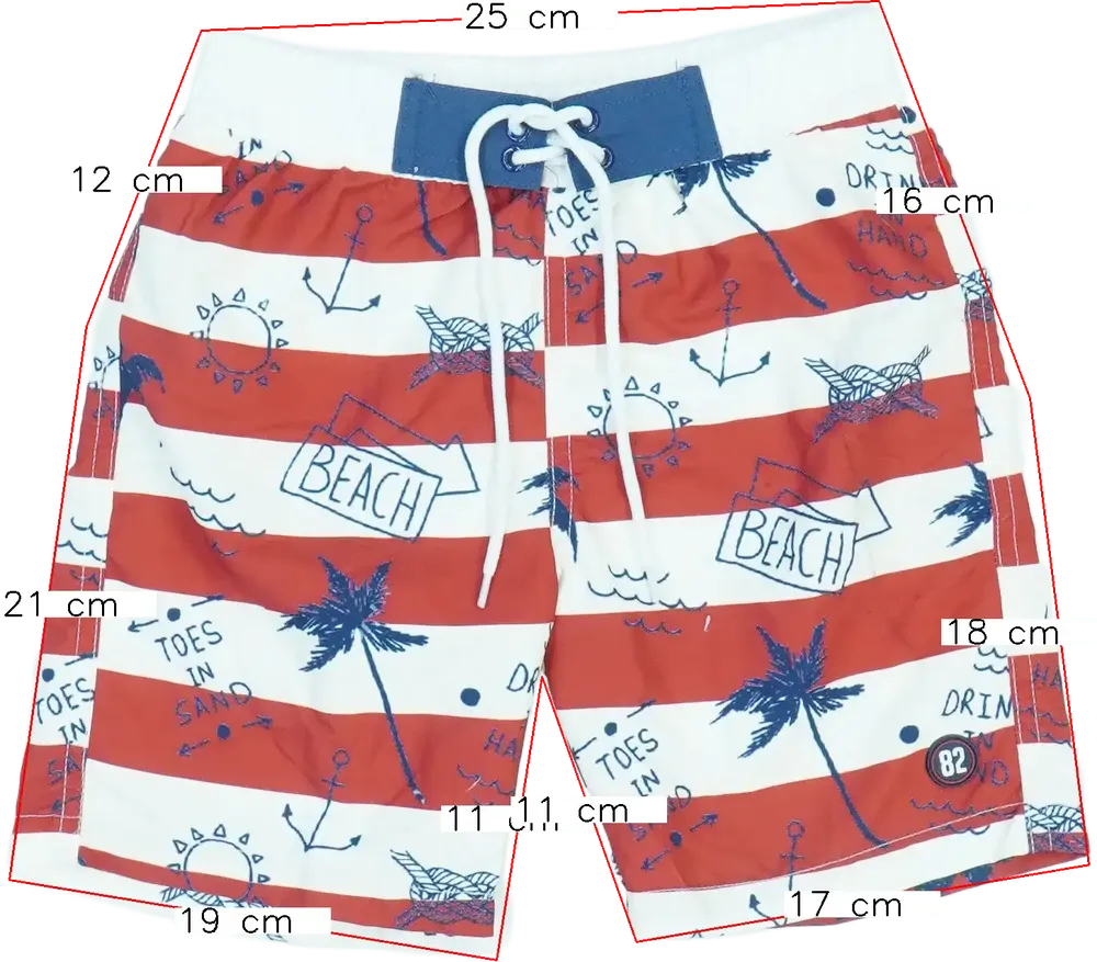 Többszínű Overkids Fürdőnadrág EU 110 / UK 5 év / US 5 év/XS