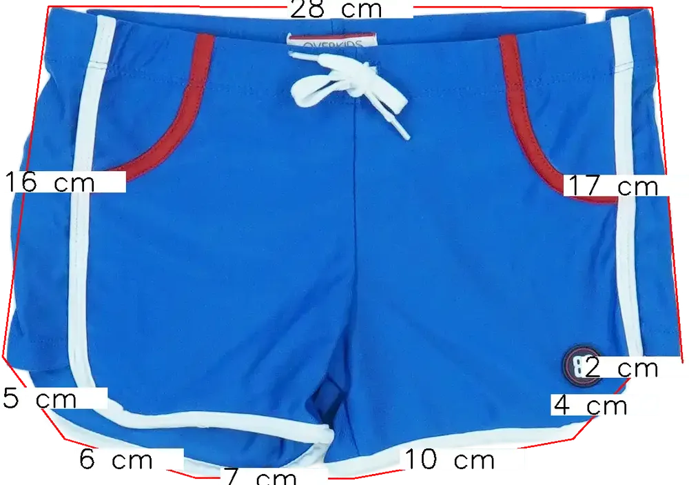 Kék Overkids Fürdőnadrág EU 104 / UK 4 év / US 4T/XS