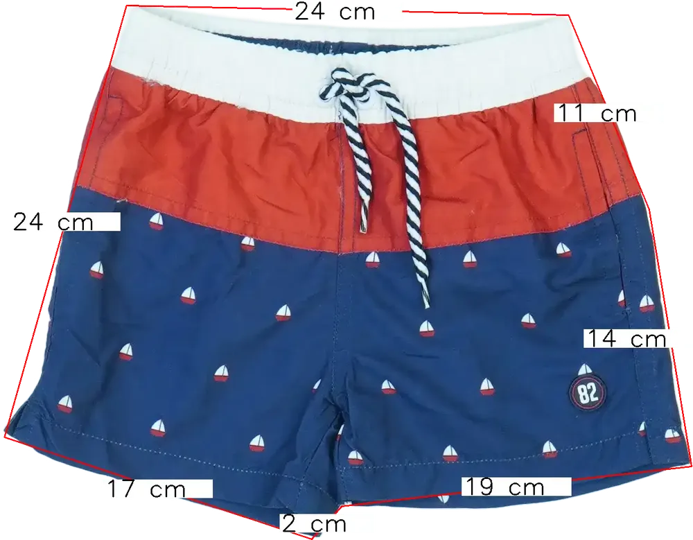 Kék Overkids Fürdőnadrág EU 98 / UK 3 év / US 3T