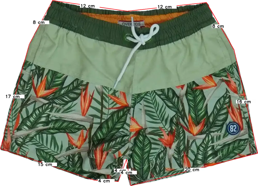 Zöld Overkids Fürdőnadrág EU 110 / UK 5 év / US 5 év/XS