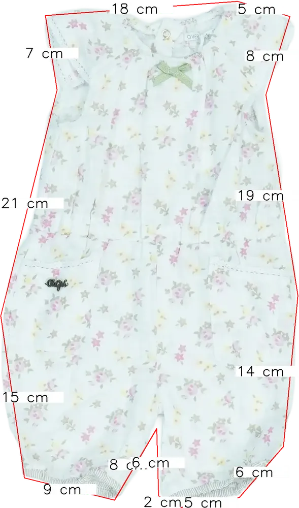 Fehér Overkids Napozó EU 68 / UK 3-6 hónap / US 3-6 hónap