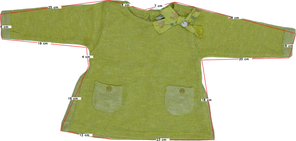 Zöld Overkids Kötött pulcsi EU 68 / UK 3-6 hónap / US 3-6 hónap