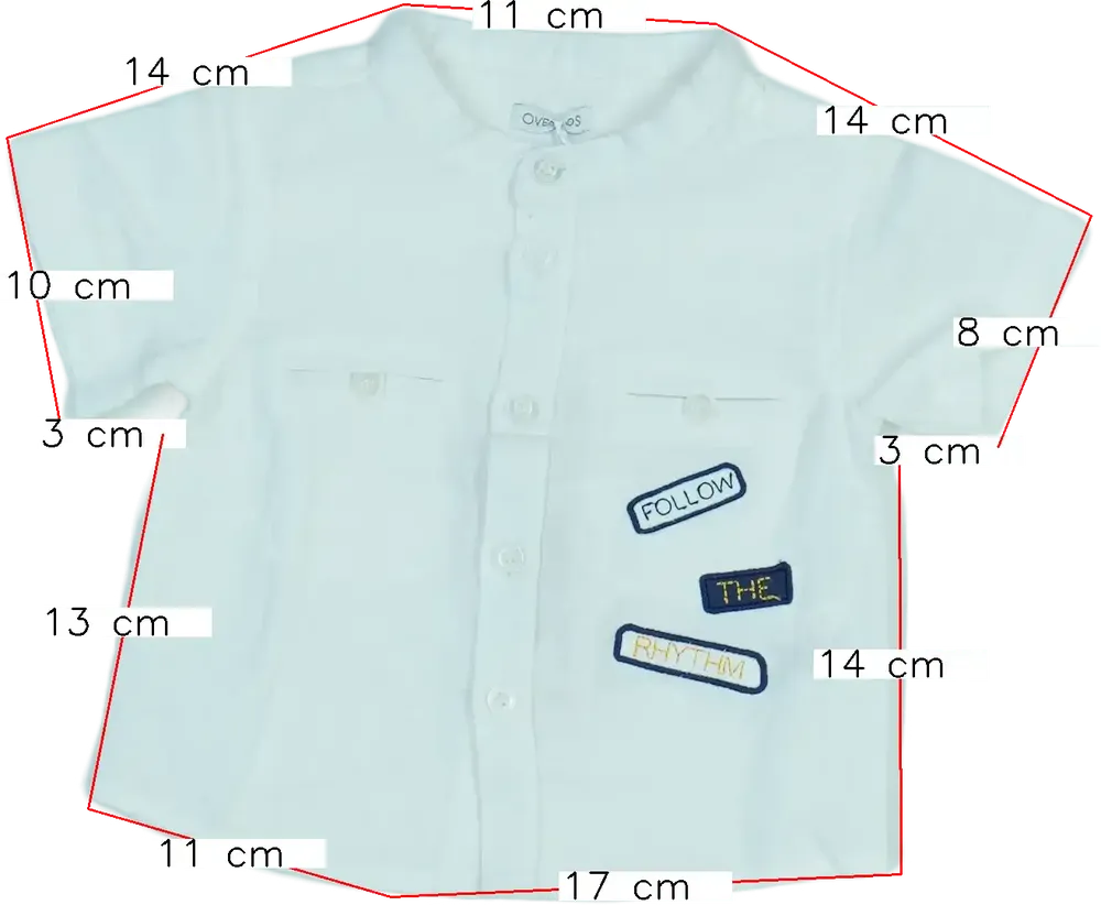 Fehér Overkids Ing EU 62 / UK 0-3 hónap / US 0-3 hónap