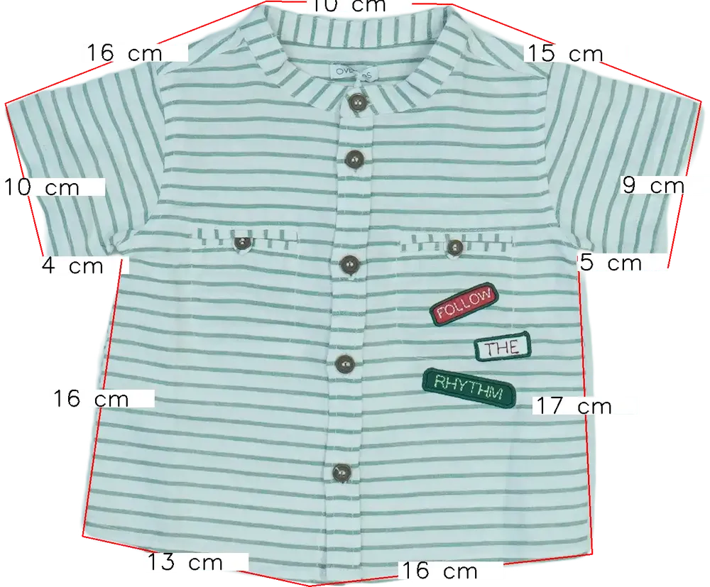 Fehér Overkids Ing EU 68 / UK 3-6 hónap / US 3-6 hónap