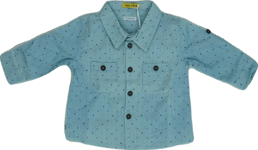 Kék Overkids Ing EU 62 / UK 0-3 hónap / US 0-3 hónap