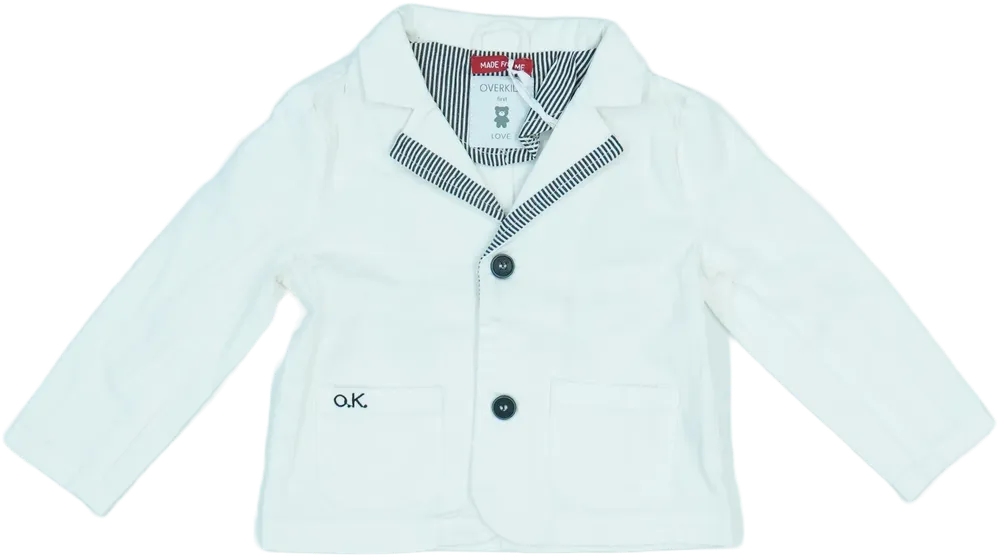Fehér Overkids Blézer és Zakó EU 80 / UK 9-12 hónap / US 12 hónap