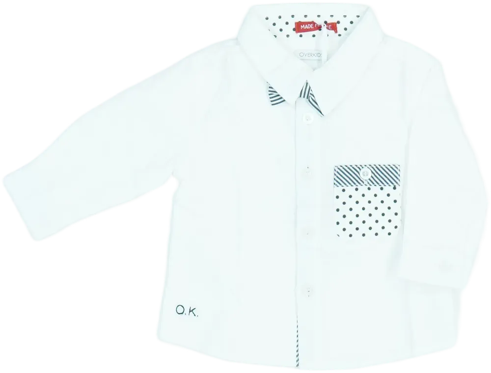 Fehér Overkids Ing EU 62 / UK 0-3 hónap / US 0-3 hónap