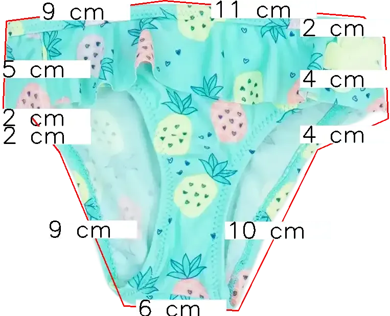 Zöld Overkids Bikini alsó EU 62 / UK 0-3 hónap / US 0-3 hónap