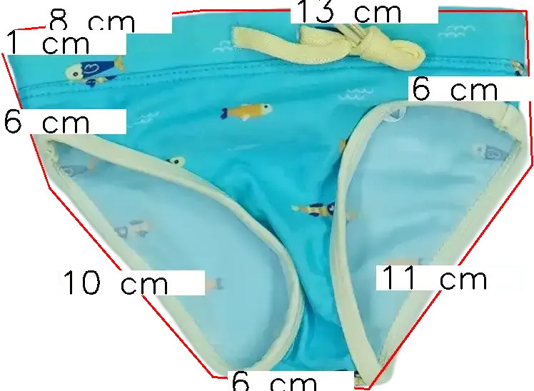 Kék Overkids Fürdőnadrág EU 68 / UK 3-6 hónap / US 3-6 hónap