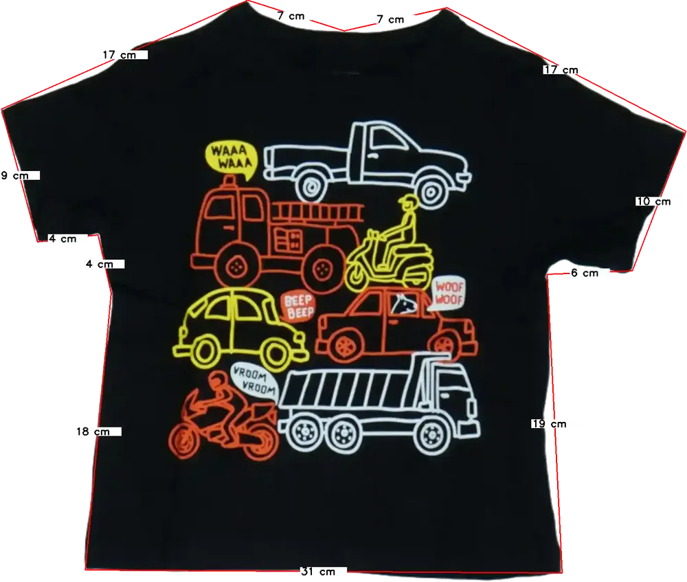 Fekete Children's Place Póló EU 92 / UK 2 év / US 2T