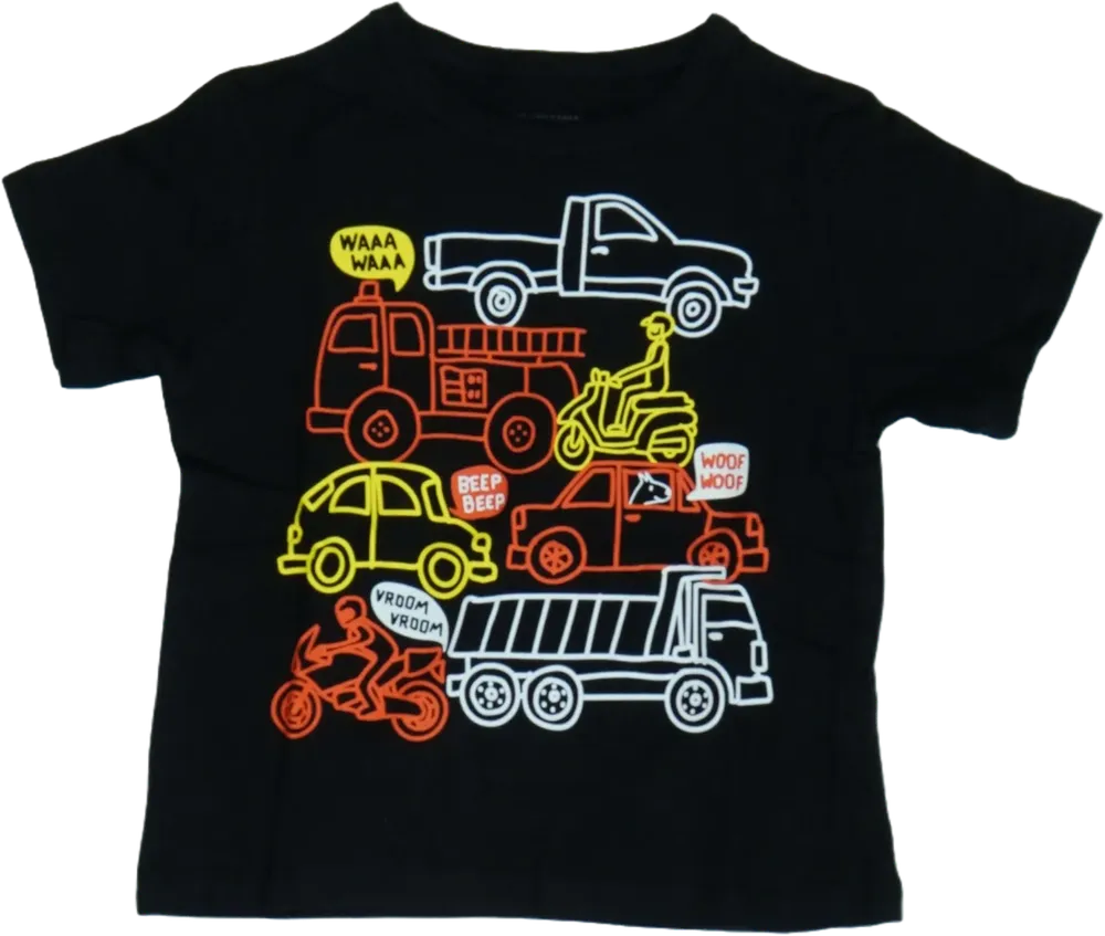 Fekete Children's Place Póló EU 92 / UK 2 év / US 2T