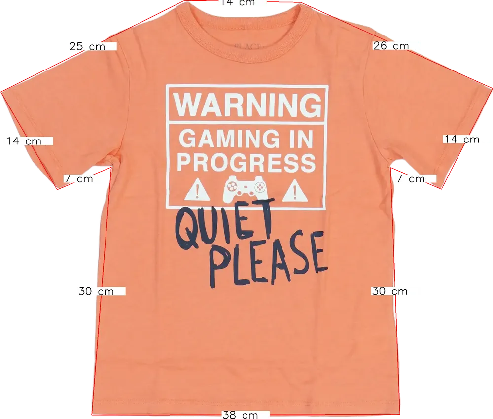 Piros Children's Place Póló EU 116 / UK 6 év / US 6 év/S